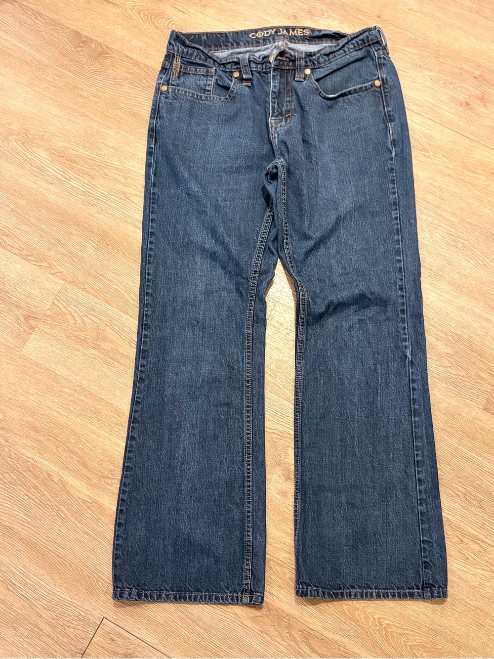 Cody James Men's Boot Cut Dark Blue Jeans